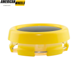 4pcs Audi Benz O.Z Advan 79mm 3 3/32in Wheel Center Caps Yellow - 20277069[13570YL+20954]x4 - Image 4