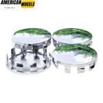 4pcs for Hollow Point Wheel Center Caps Replacements OD: 56mm (2.2in) ID: 54mm (2.13in) - 20274078 - Image 2