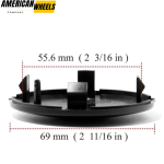 69mm (2.72in) Center Cap For Audi #4B0 601 170 A - Image 6