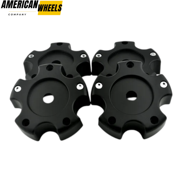 4pcs Moto 120mm 4 23/32in Wheel Center Caps #MO909B5127YB 5 Lug Nuts - Image 10