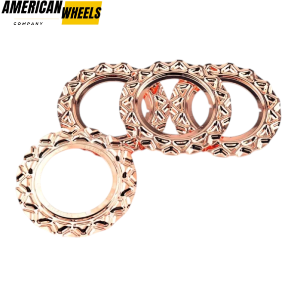 4pcs BBS Wheel Center Fitment 151mm 5 15/16in #09.23.134 Rose Gold - Image 5