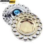 #09.24.028 ＆ #09.24.004 Skull Badge BBS Replica Wheel Center Caps 168mm (6.61in) - Image 17