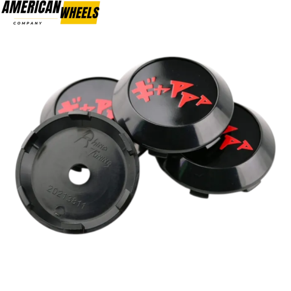 4pcs Initial Drift Onomatopoeia 70mm 2 3/4in Wheel Center Caps - Image 15