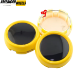 4pcs Audi Benz O.Z Advan 79mm 3 3/32in Wheel Center Caps Yellow - 20277069[13570YL+20954]x4 - Image 3