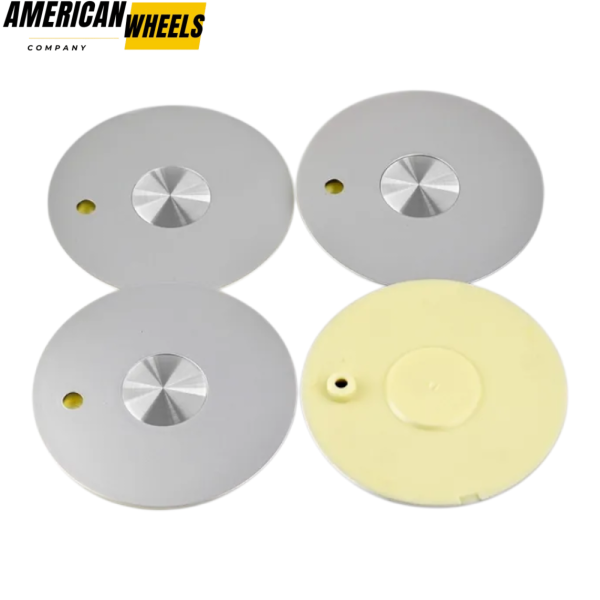 4pcs 157mm 6 5/32in Wheel Center Caps Silver - 20214464[14442+13707SV]X4 - Image 4