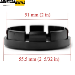 4pcs SKODA VRS 56mm 2 3/16in Wheel Center Caps #5JA 601 151A - Image 2