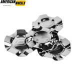 4pcs Sacchi 160mm 6 9/32in Wheel Center Caps Silver