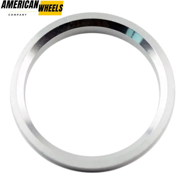 4pcs 73mm 2 27/32in Reducing Ring Aluminum Alloy Auto Parts Silver - Image 3