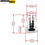 100pcs D-013 Wheel Rim Lip Rivets Nuts - Image 3