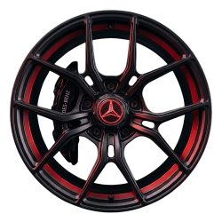 Cap mounted on wheel — hero angle
