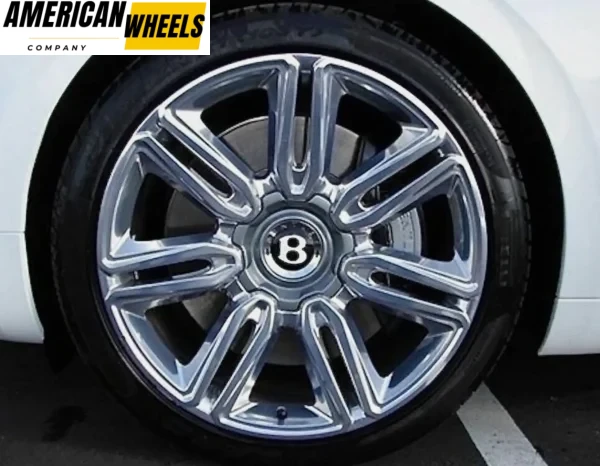 4pcs Bentley Flying Spur Center Cap OEM Continental 21 in 7 Twin Spoke Wheel - Image 6