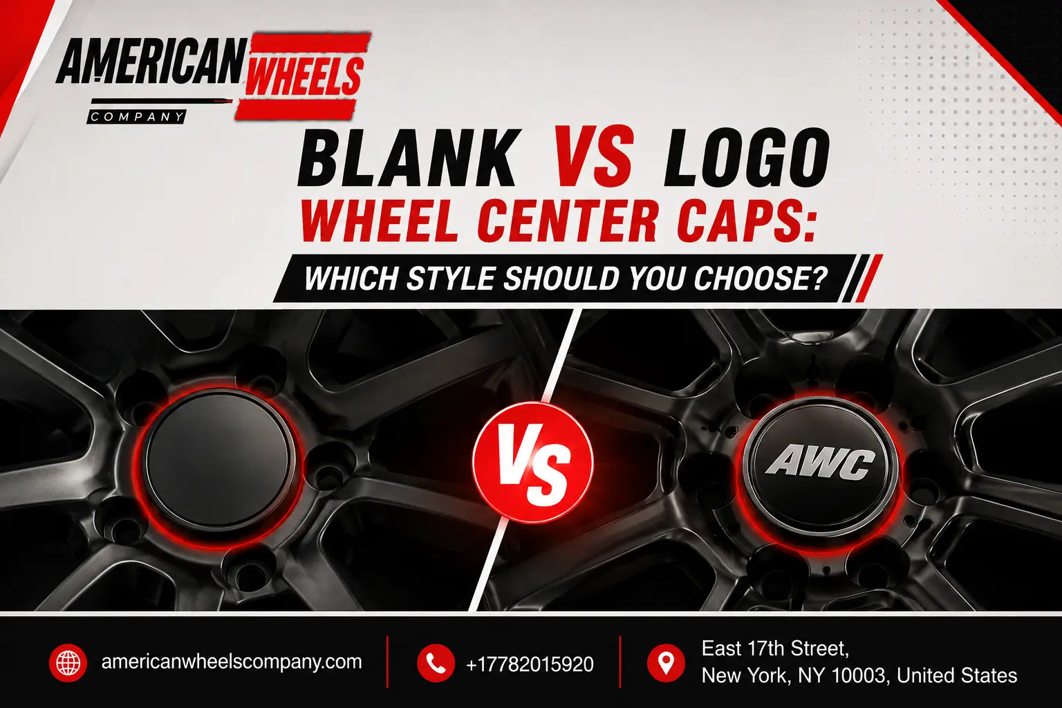 Blank vs Logo Wheel Center Caps