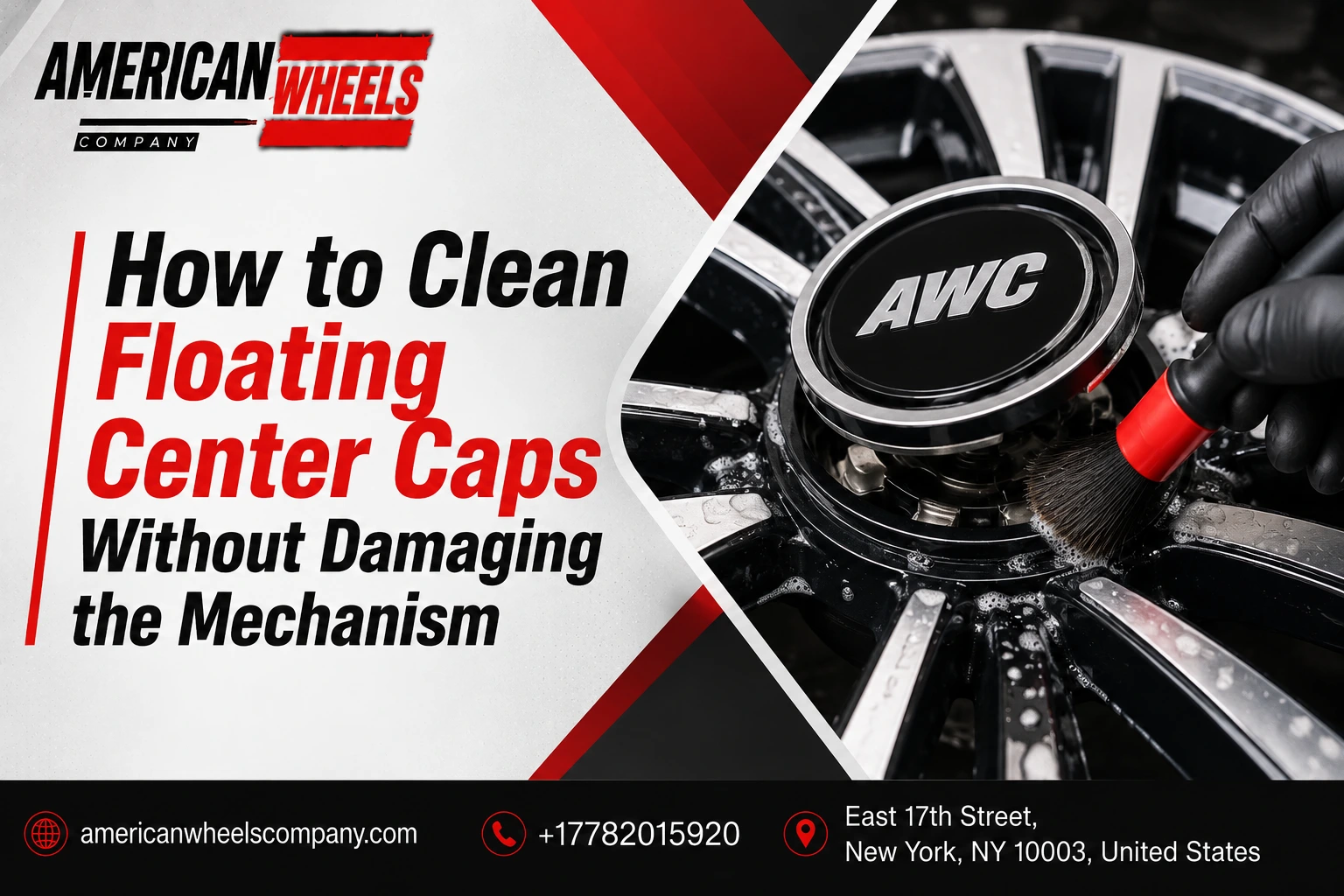 How to Clean Floating Center Caps