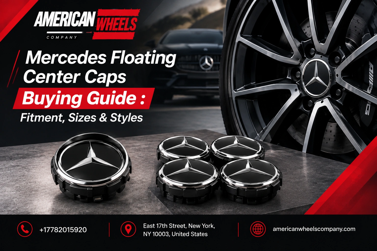Mercedes Floating Center Caps