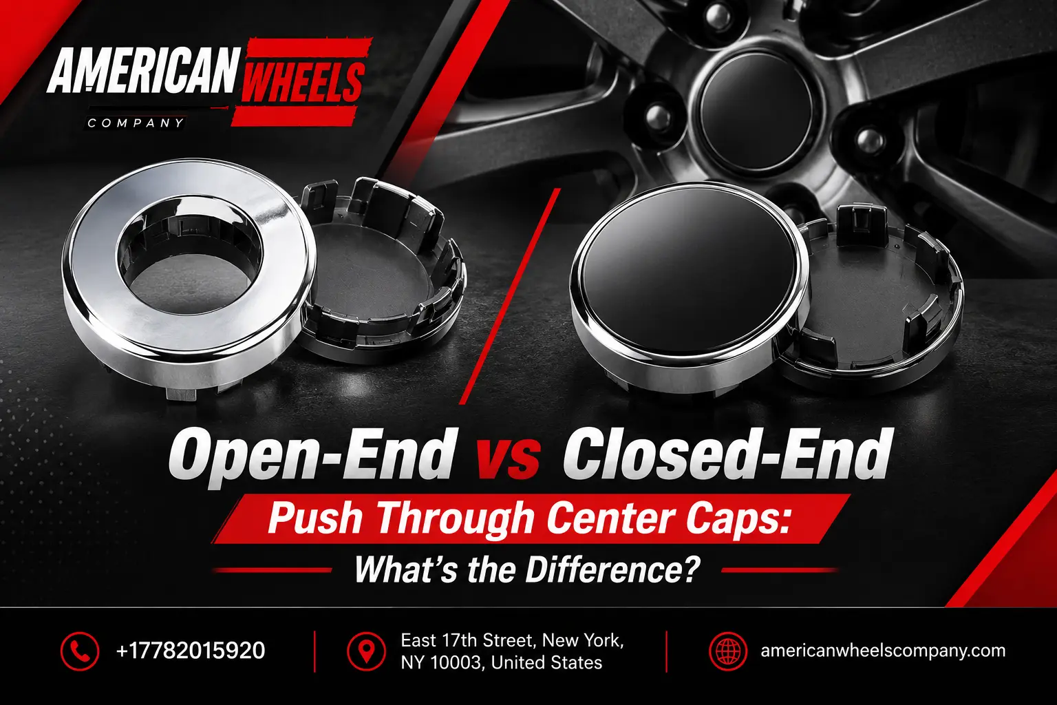 Open End vs Closed End Center Caps