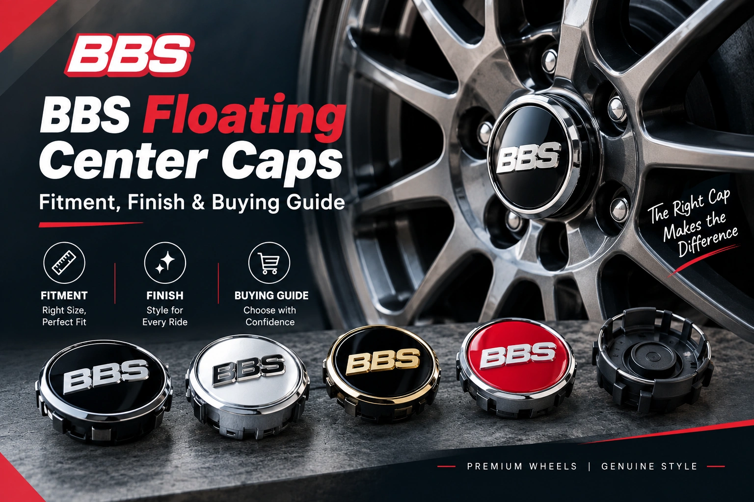 BBS floating center caps guide